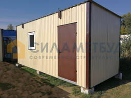 Бытовка 6х2.4м, металлический каркас. Прорабская