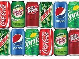 Carbonated drinks , soft drinks , coca cola, Fanta, sprites 330ml. ,
