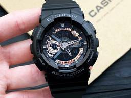 Casio G-Shock GA-110 Black-Cuprum. Бесплатная Доставка!