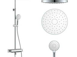 Centrum LX система душова (термостат для ванни, полиця, верхній душ 230 мм ABS круглий. ..
