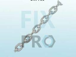 Цепь короткозвенная нержавеющая Din 766 A4 ланцюг коротка