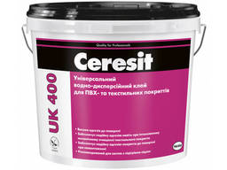 Ceresit UK400 14 кг Универсальный водно-дисперсионный клей для ПВХ- и текстильных покрытий