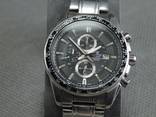 Часы Casio Edifice Chronograph All Stainless Steel (нержавеющая сталь) 45mm, WR 100m Вжива - фото 3