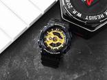 Часы Casio G-Shock GA 110 Black-Gold Мужские Спортивные. Бесплатная Доставка! - фото 1