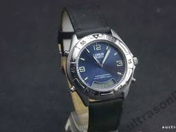 Годинник часы LORUS Sport V071-X008 дата 100м. мех. Seiko синий циферблат Вживане