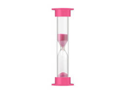 Часы песочные в безопасном пластиковом тубусе на 5 минут Розовый
