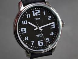 Годинник TIMEX Indiglo Analog Quartz Корпус из нержавеющей стали черный CR2016 WR 50м Вжив