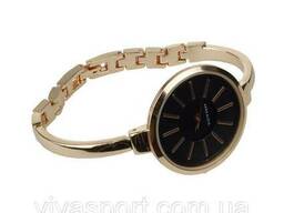 Часы в подарочной упаковке ANNE Klein, золото черный циферблат