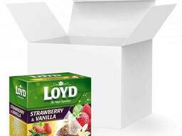 Чай в пакетиках пирамидках LOYD, клубника и ваниль, 2г*20шт, 20уп