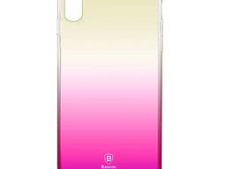 Чехол Baseus для iPhone X/Xs Glaze pink (Wiapiphx-GC04)