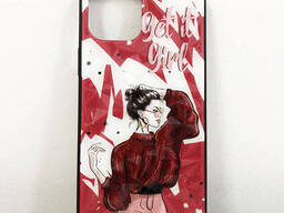 Чехол для Apple Iphone 12 Pro Max. Get it girl! красный