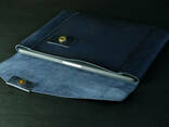 Чехол для MacBook, модель №20, Итальянский Краст, цвет Синий - фото 2
