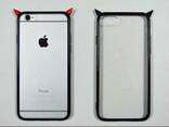 Чехол Рожки iPhone 6 Plus/6s Plus black - фото 1