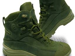 Черевики зимові олива