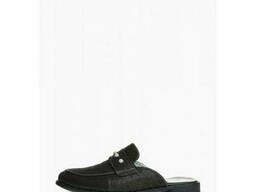 Черные мюли из кожи