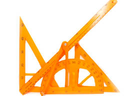 Чертежный набор линеек для классной доски