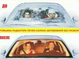 Чистка / промывка радиатора печки автомобиля