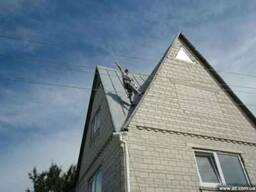 Чистка водосточной системы кровли