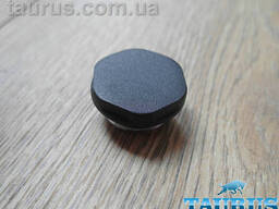 Чорна плоска заглушка Premium Black з гумкою 1/2" на рушникосушку ThermoPulse