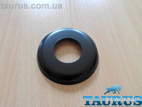 Чорний декоративний н/ж фланець ThermoPulse Classic Black D76 / висота 10мм, внутрішній. ..