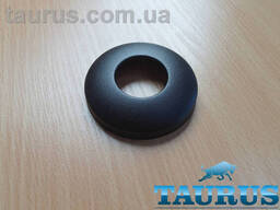 Чорний сферичний декоративний фланець D76 / висота 16 мм Black, внутрішній розмір 1". ..