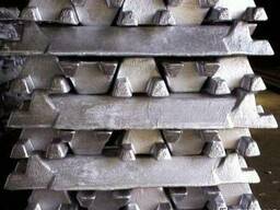 Свинец в чушке сурьмянистый ССу