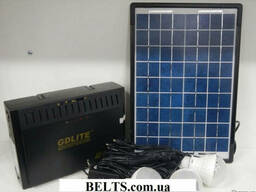 Цина. Солнечная система GD 8012 с лампами и панелью (Фонарик