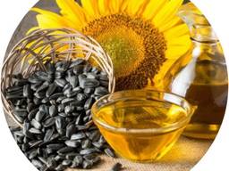 Crude unrefined sunflower oil