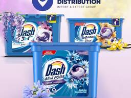 Dash, миючі засоби, капсули для прання, оптові продажі, різні смаки