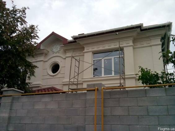 Декор фасадный из пенопласта с покрытием цементно полимерным