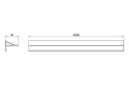 Декоративна планка для піддона та ванни Qtap Water cover WHI60201803