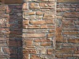 Декоративная штукатурка с имитацией под камень, дерево