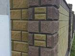 Декоративний блок рваний камінь, односторонній, кольоровий - фото 2