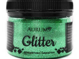 Декоративные блестки Глиттер Aurum № 06 Изумрудный 60 г