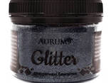 Декоративные блестки Глиттер Aurum № 10 Черный 60 г - фото 1