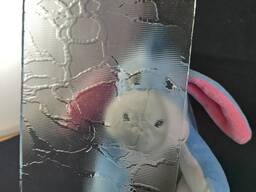 Декоративне Скло Дельта Біла Сітка 450х450мм в міжкімнатні двері можлива порізка під замов