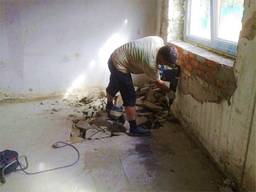 Демонтаж бетонного пола