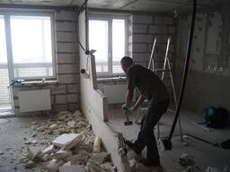 Демонтаж любой сложности, Уборка территории, Бетонные работы, Вывоз