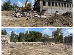 Демонтаж монолитных сооружений и снос зданий