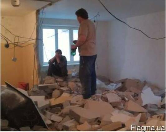 Демонтаж подготовка квартиры к ремонту Одесса