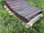 Дерев`яний шезлонг модрина 700х1900 мм від виробника - фото 2