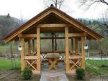 Деревянная беседка. Альтанка. Альтанка з дерева. Альтанка деревяна - фото 1