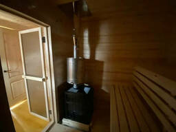 Деревянная мобильная баня 6х2,4 м под ключ