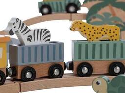 Деревянная железная дорога FreeON с вагонами