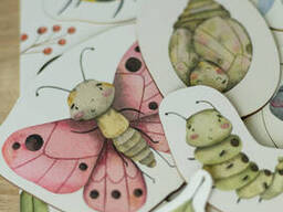 Деревянная игрушка сортер-пазл Just Kids Жизненный цикл насекомых