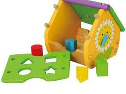Деревянный сортер Viga Toys Веселый домик (59485)