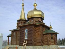 Деревянные церкви, дома из оцилиндро бревна и клееного бруса