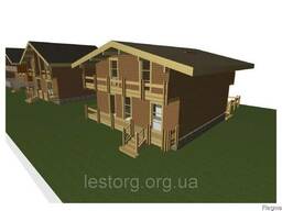 Деревянные дома для базы отдыха от производителя Thermowood Production Ukraine 65мм