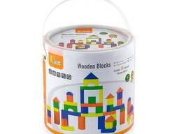 Дерев'яні кубики Viga Toys Барвисті блоки 50 шт. , 3,5 см (59542)