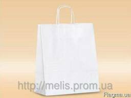 Дешевые крафт пакеты с ручками 260х260х140 мм